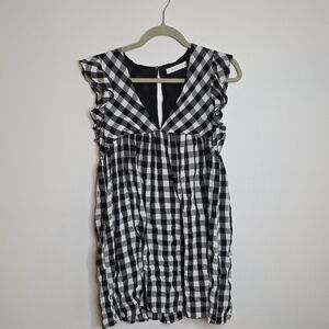 Mustard Seed Black And White Romper Size Small